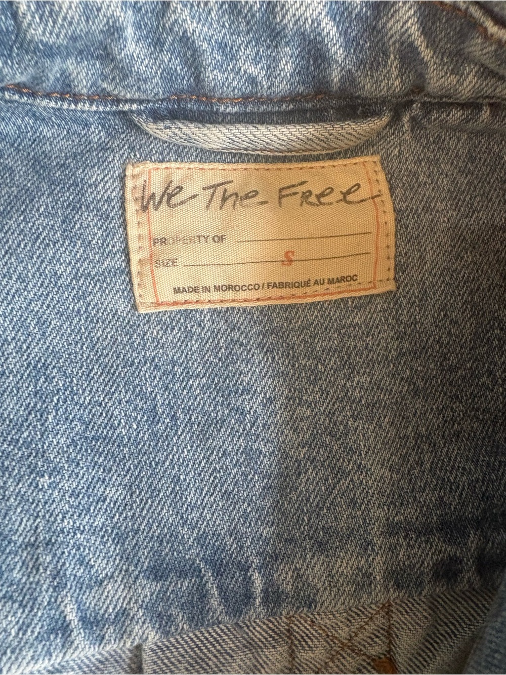 Free People Light Blue Denim opal swing denim jacket - Picture 2 of 2